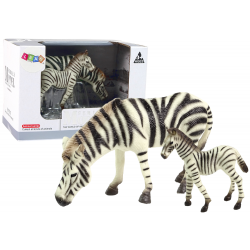 Zebra 2 db figurából álló készlet a világ fiatal állataival