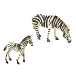Zebra 2 db figurából álló készlet a világ fiatal állataival