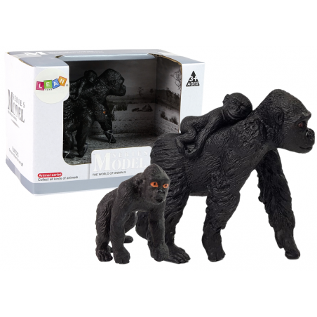 2 db figurából álló készlet Gorilla kölykökkel Animals of the World Series