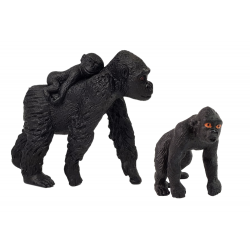 2 db figurából álló készlet Gorilla kölykökkel Animals of the World Series