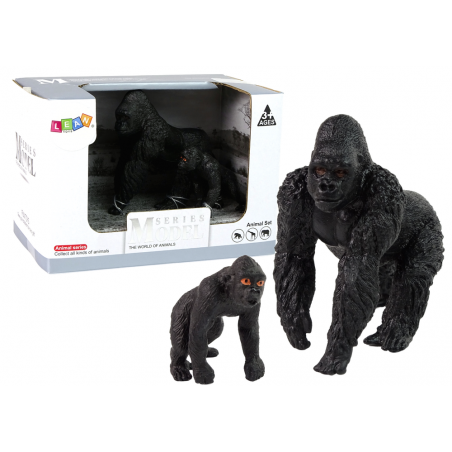 2 db Gorilla figurából álló készlet, Animals of the World sorozat