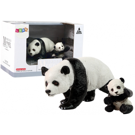 2 db pandafigurát tartalmazó készlet fiatal pandával a World Series-ből