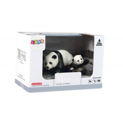 2 db pandafigurát tartalmazó készlet fiatal pandával a World Series-ből