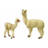 2 db láma figurából álló készlet kölyökkel