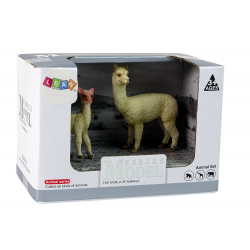 2 db láma figurából álló készlet kölyökkel