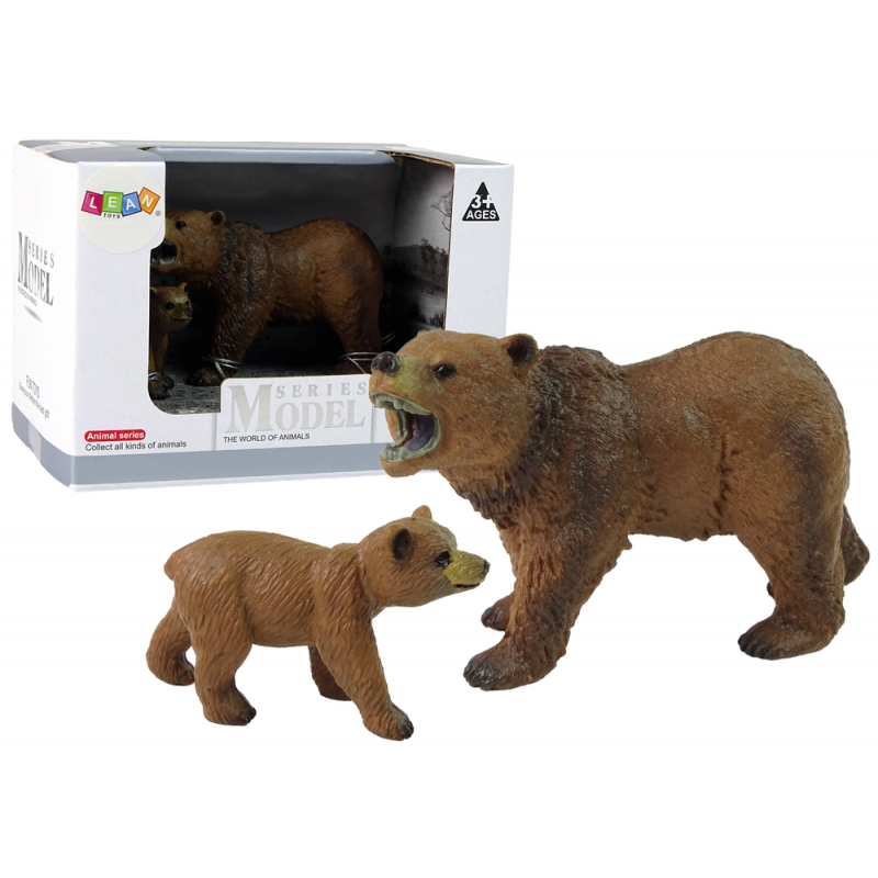 2 db figurás készlet Grizzly medve kölyökkel 2 db figurás készlet Grizzly medve kölyökkel