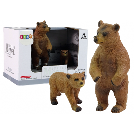 2 db figurás készlet Barnamedve kölyökkel Forest Animals sorozat