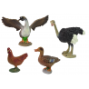 8 részes készlet Farm Animals + Farmer tanyai kiegészítők
