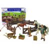 Összeszerelhető farm figurakészlet, fából készült lófarm