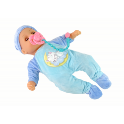 Baby Doll Sound Dummy Bib Blue Cat pizsama