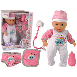 Baby Doll Sound cumi előke Pink White Cloud pizsama