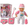 Baby Doll Sound cumi előke Pink White Cloud pizsama