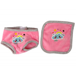 Baby Doll Sound cumi előke Pink White Cloud pizsama