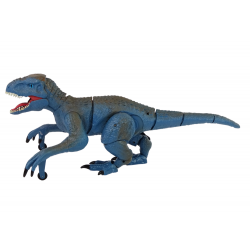 Távirányítós Dinosaur Velociraptor hang üvöltő kék