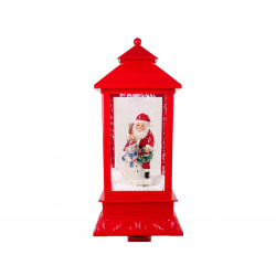 Karácsonyi dekoráció lámpás lámpa Santa Claus Carols fényeivel