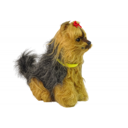 Interaktív plüss kutya Puha szőrű Yorkshire terrier simogassa meg a fejét, és tanulja meg funkcióit