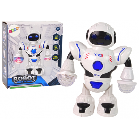 Táncoló Interaktív Robot Tánczene Villogó LED-ek