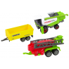 Mezőgazdasági gép készlet Mezőgazdasági járművek 6 db Traktor kombájn + Gépek