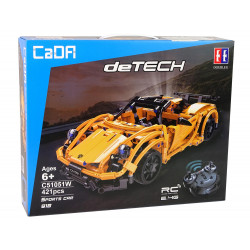 Építőelemek Porsche Orange Sports Car 421 Elements