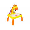 DINOSZAURSZ ASZTAL PROJEKTORRA RAJZHOZ + TARTOZÉKOK SÁRGA SZÍN