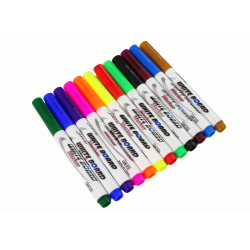 Magic Watercolor Markers 12 szín Vízre való festéshez, száraz törölhető táblákhoz