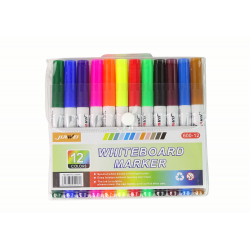 Magic Watercolor Markers 12 szín Vízre való festéshez, száraz törölhető táblákhoz