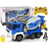 Betonteherautó távirányítós kék 2.4G forgó körte teherautó