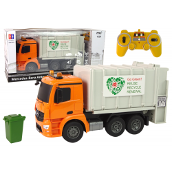 RC szemeteskocsi Mercedes-Benz Antos Orange Trash