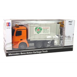 RC szemeteskocsi Mercedes-Benz Antos Orange Trash