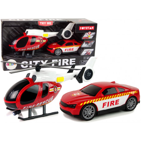 Helikopter Auto Fire Brigade Vehicle Set Sound