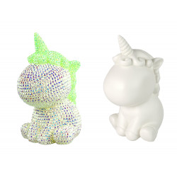 Kreatív Unicorn Kit DIY Diamonds Crystals Green