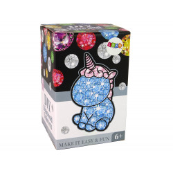 Kreatív Unicorn Kit DIY Diamonds Crystals Green