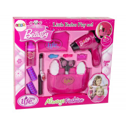 Beauty fodrász szett Hajszárító Hajsütővas Rózsaszín