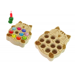 Fa halfogó játék 2 horgászbot cica
