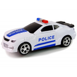 Rendőrautó 2 az 1-ben Transformers Hangok Lövések Fények