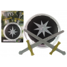 Knight Set Two Swords Shield jelmez