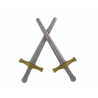 Knight Set Two Swords Shield jelmez