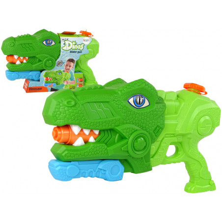 Tyrannosaurus Dinosaur Water Gun 1400ml Green Range 8m