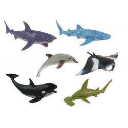 Marine Animals Fish Large Set Figurák és Kiegészítők 24 db.