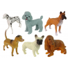 6 db-os kutyafigura kutyafajta figura készlet