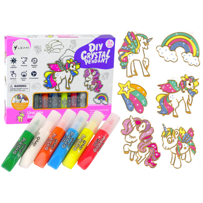 Ólomüveg festés medálok Szilárd festék Unicorn 6 db. Ólomüveg festés medálok Szilárd festék Unicorn 6 db.