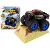 Resorak Monster Truck Pull Back drive Gumi gumiabroncsok Fém karosszéria + Fejlődő rámpa