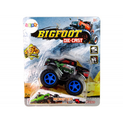 Resorak Monster Truck Pull Back drive Gumi gumiabroncsok Fém karosszéria + Fejlődő rámpa