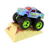 Resorak Monster Truck Pull Back drive Gumi gumiabroncsok Fém karosszéria + Fejlődő rámpa