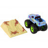 Resorak Monster Truck Pull Back drive Gumi gumiabroncsok Fém karosszéria + Fejlődő rámpa