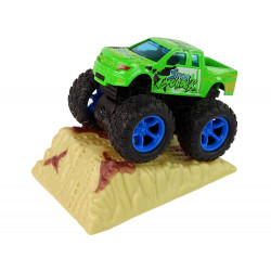 Resorak Monster Truck Pull Back drive Gumi gumiabroncsok Fém karosszéria + Fejlődő rámpa