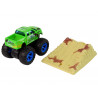 Resorak Monster Truck Pull Back drive Gumi gumiabroncsok Fém karosszéria + Fejlődő rámpa