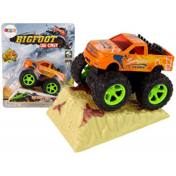 Resorak Monster Truck Pull Back drive Gumi gumiabroncsok Fém karosszéria + Fejlődő rámpa