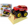 Resorak Monster Truck Pull Back drive Gumi gumiabroncsok Fém karosszéria + Fejlődő rámpa