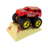 Resorak Monster Truck Pull Back drive Gumi gumiabroncsok Fém karosszéria + Fejlődő rámpa